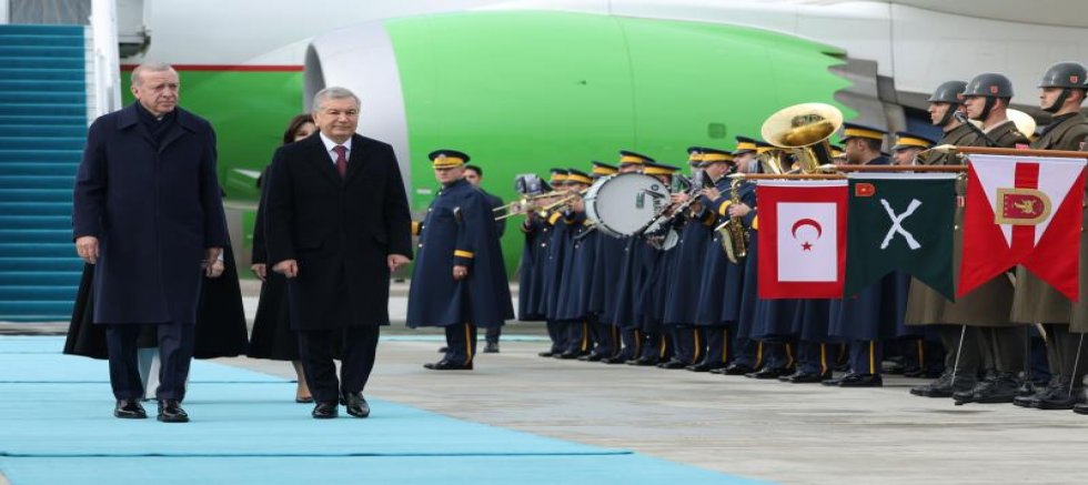 Özbekistan Cumhurbaşkanı Mirziyoyev Ankara'da
