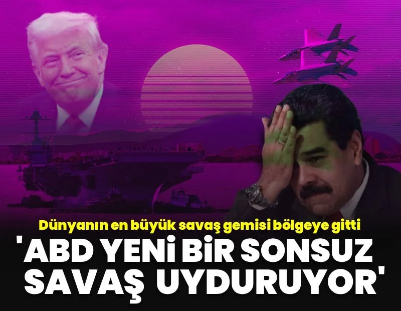 Dünyanın en büyük savaş gemisi bölgeye gitti: 'ABD yeni bir savaş uyduruyor