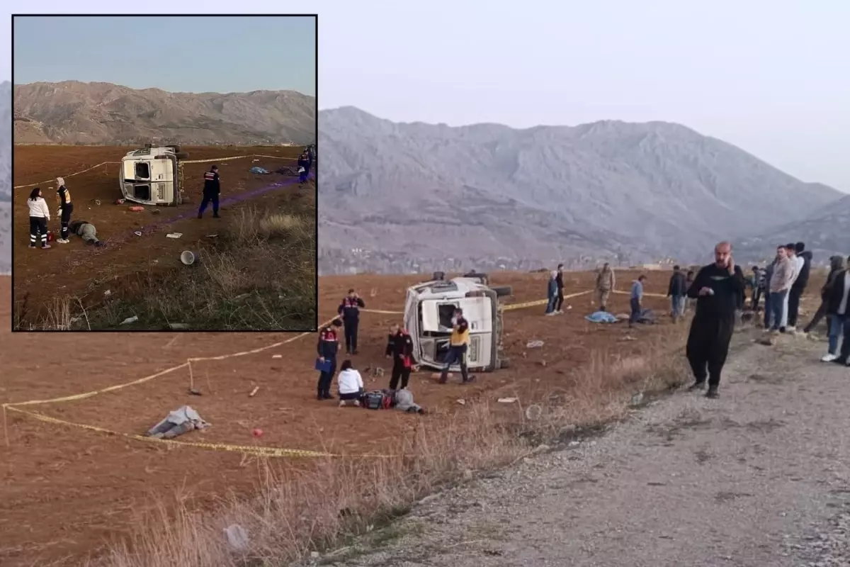 Kahramanmaraş'ta Minibüs Devrildi: 2 Ölü, 7 Yaralı