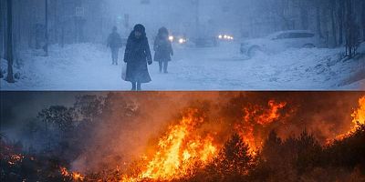 Kuzey yarım kürede soğuk hava koşulları etkili olurken güney yangınlarla boğuşuyor