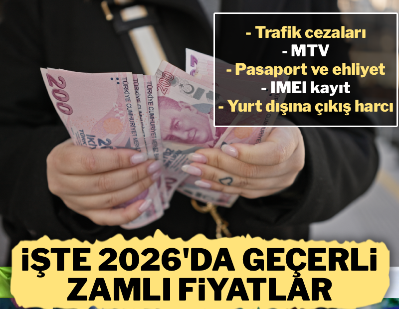 Yeniden Değerleme Oranı açıklandı: İşte 2026'da geçerli olacak zamlı fiyatlar