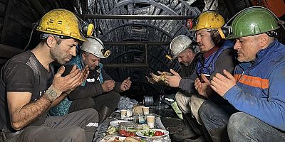 Yerin 120 metre altında sahur sofrası