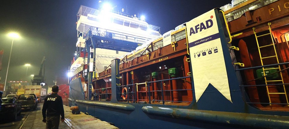 Türkiye'den Filistin'e 102 ton yardım malzemesi gönderildi